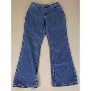 L.L.Bean Classic Fit Flare Jeans Women's Size 12 Reg Blue Medium Wash‎ Cotton